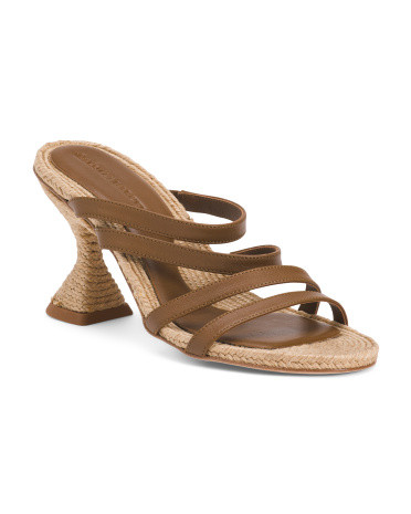 Made In Spain Leather Strappy Conical Heel Sandals | Women's Shoes | Marshalls | Marshalls