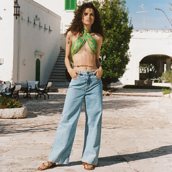 Classic Denim Cropped Jeans | Spell Designs (USA)