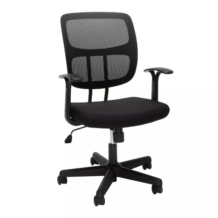 Adjustable Mesh Office Chair with Arms Black - OFM | Target