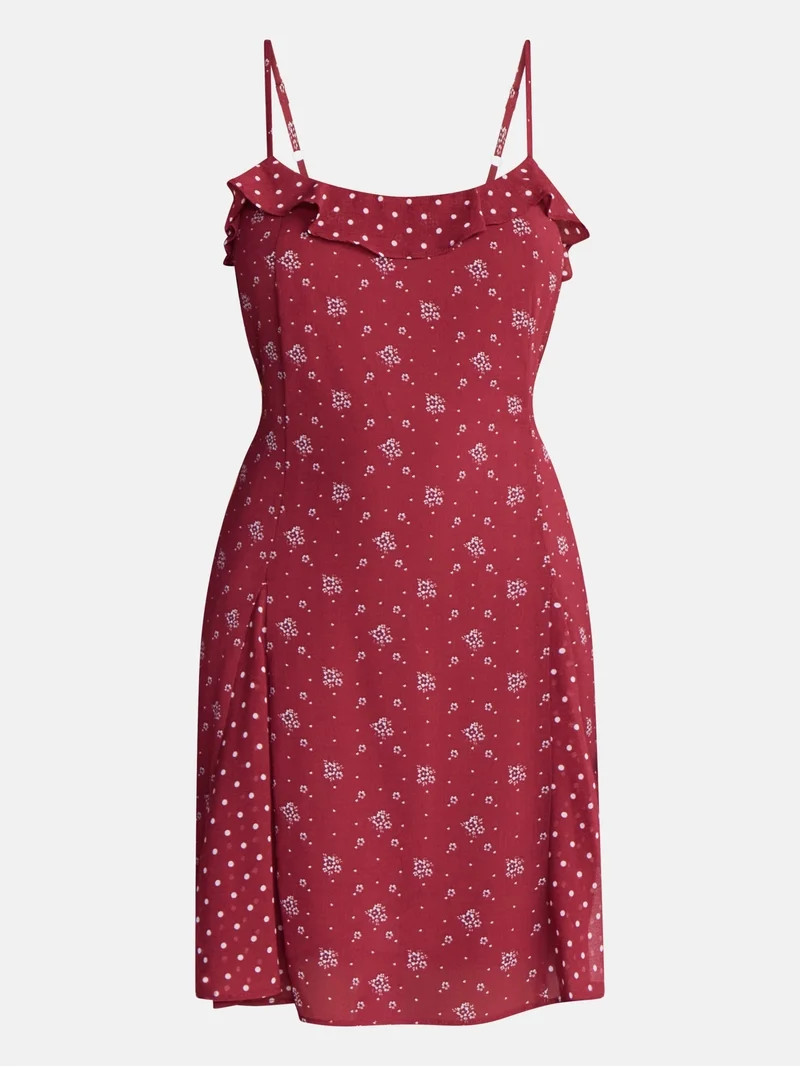 No Boundaries Printed Swing Mini Dress, Women's XXS-XXL | Walmart (US)