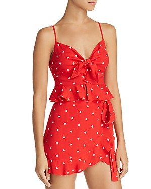 For Love & Lemons Natalia Polka-Dot Crop Top | Bloomingdale's (US)