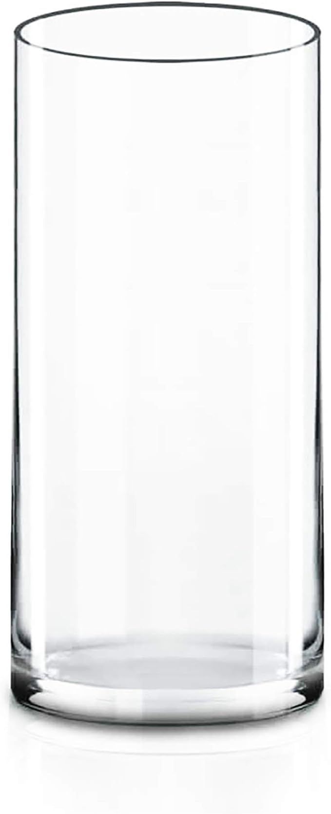 CYS Excel Clear Glass Cylinder Vase (H:9" D:4") | Multiple Size Choices Glass Flower Vase Centerp... | Amazon (US)