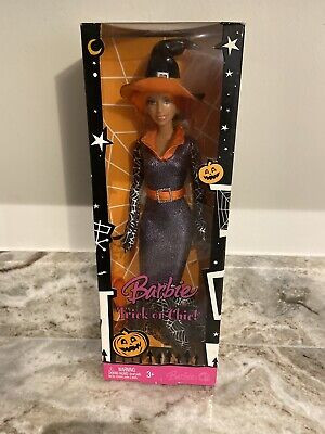 Barbie Doll 2008 Trick Or Chic Halloween M3539 Mattel Black Witch NIB | eBay US