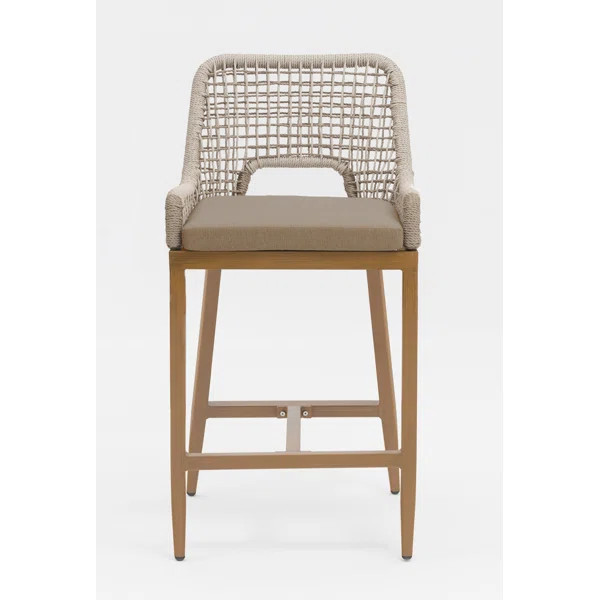 Midville Patio Bar Stool with Cushion | Wayfair North America