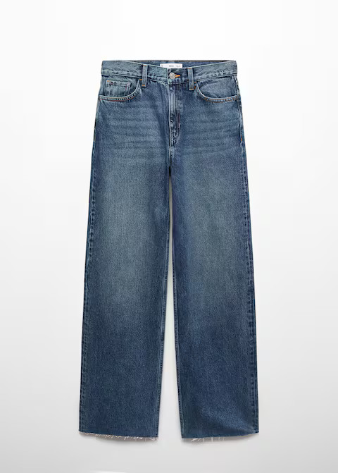 High-waist wideleg jeans -  Women | Mango USA | MANGO (US)