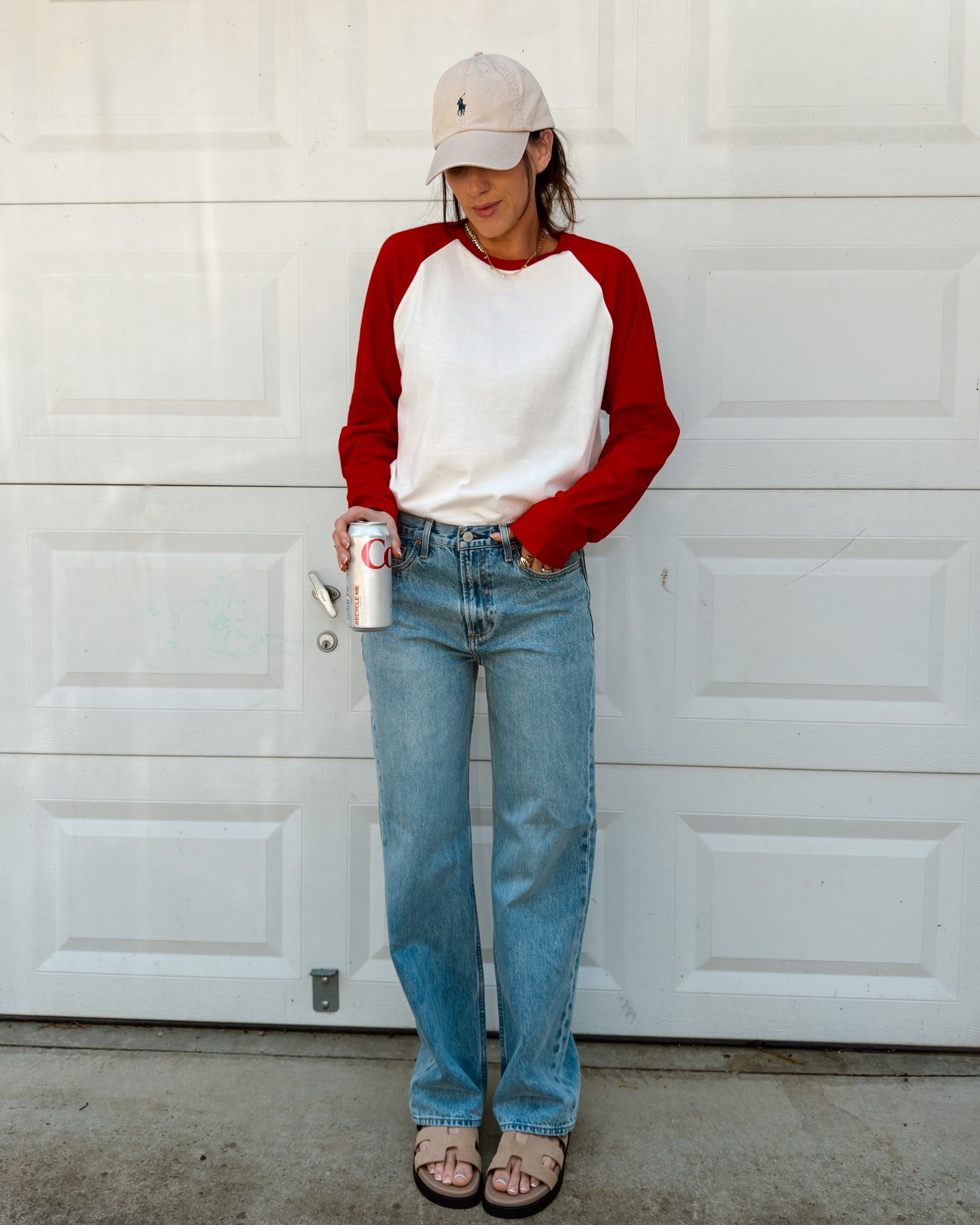 Bringing back the garage door pic to show this outfit. These jeans are so nice!! 

#LTKSeasonal #LTKootd