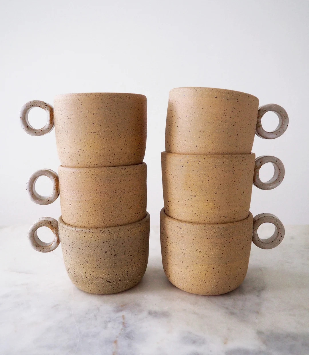 MADE TO ORDER Loop Mug // Handmade Ceramic Mug // speckle & white pottery | Etsy (Global)