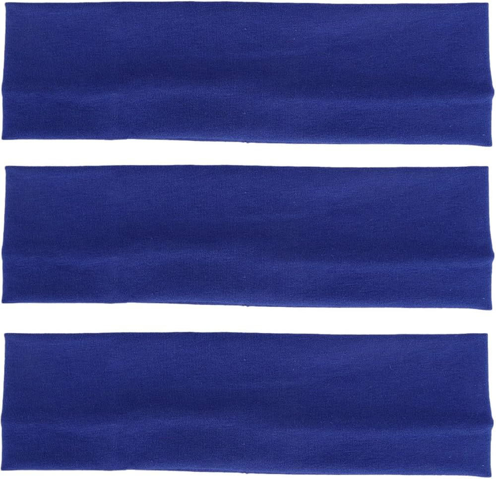 MapofBeauty 3 Pack Yoga Headbands Stretchy Cotton Head Band Hairwarp Sports Running Exercise Gym ... | Amazon (US)