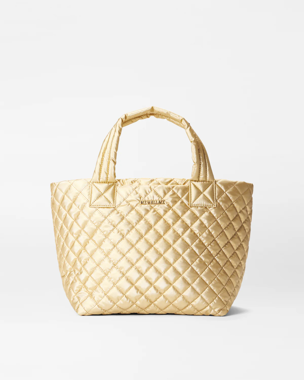 Light Gold Pearl Metallic Small Metro Tote Deluxe | MZ Wallace