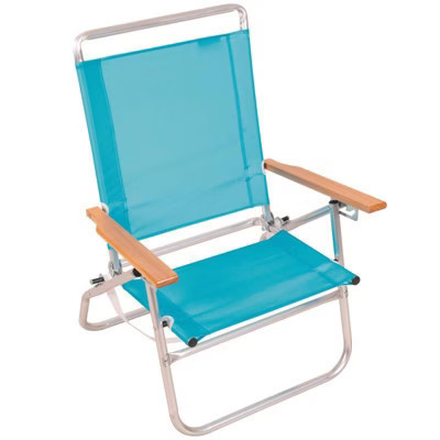 Rio 3-Position Blue Beach Folding Chair | Target