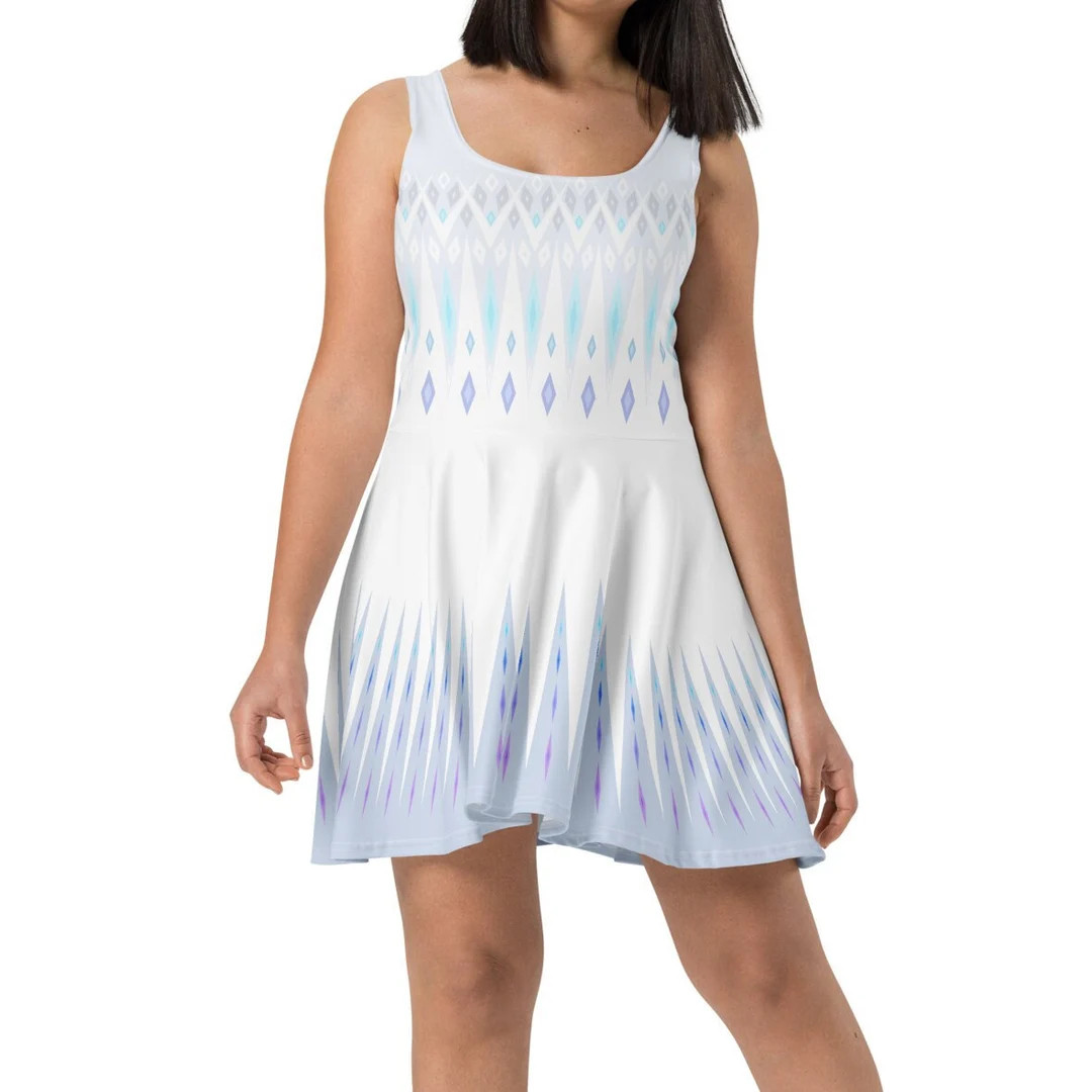Elsa Disneybound Skater Dress - Etsy | Etsy (US)