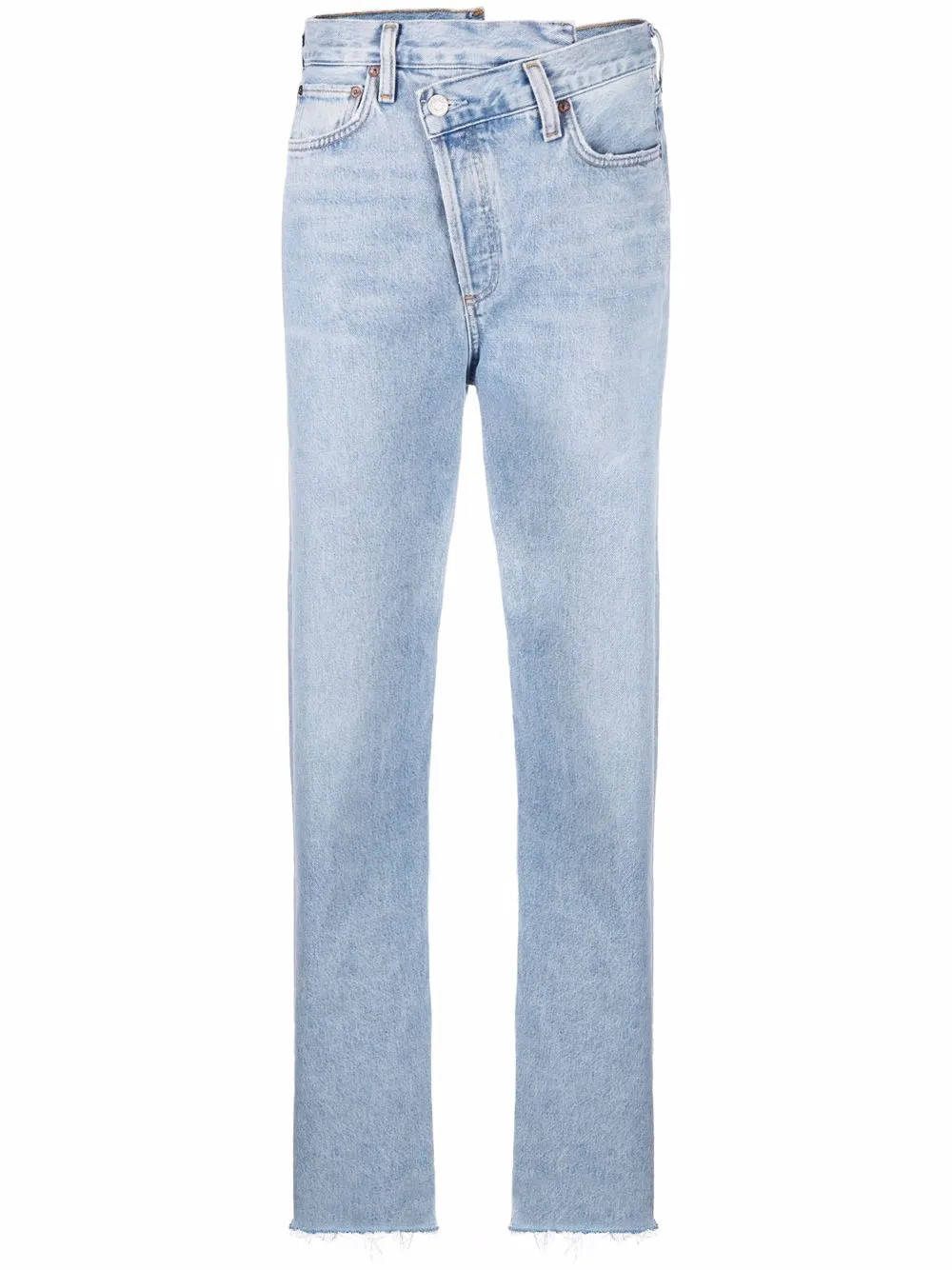 AGOLDE Criss Cross straight-leg Jeans - Farfetch | Farfetch Global
