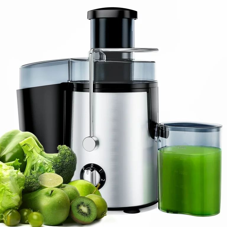 Juicer Machines, 2.6" Feed Chute Centrifugal Juicer, 3 Speeds Juice Extractor for Whole Vegetable... | Walmart (US)