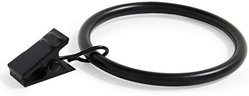 Amazon.com: Ivilon Drapery Curtain Clips with Rings - Set of 14 Decorative Drapery Rings Curtain ... | Amazon (US)