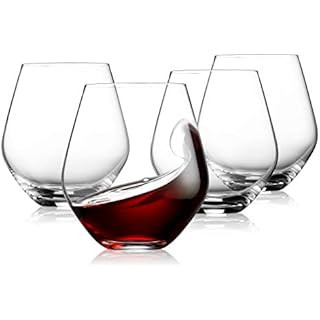 Colovie Colored Wine Glasses Set of 6, Stemless Wine Glasses, Large 15OZ, Colorful Short Glass Wi... | Amazon (US)