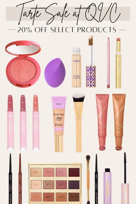 Some of my favorite Tarte products are on sale at QVC right now for 20% off! New customers can also use code FRIEND for $10 off of a $25 purchase! #tarte

#LTKBeautySale #LTKbeauty #LTKsalealert