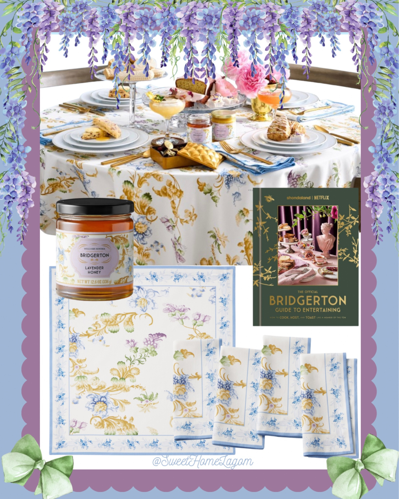 Did you know Bridgerton did a home collab?! The linens are amazing plus there are some really fun food items! 



grandmillennial | southern living | chinoiserie | home decor | coastal | traditional | classic | granny chic | blue and white | pink bows | ruffle | preppy style | winter outfit | sneakers | living room | bedroom | jeans | bedding | lilly pulitzer | shabby chic | wicker cane handbag | girly | loveshackfancy | coastal chic | bridgerton | 

#LTKfindsunder50 #LTKhome #LTKfindsunder100