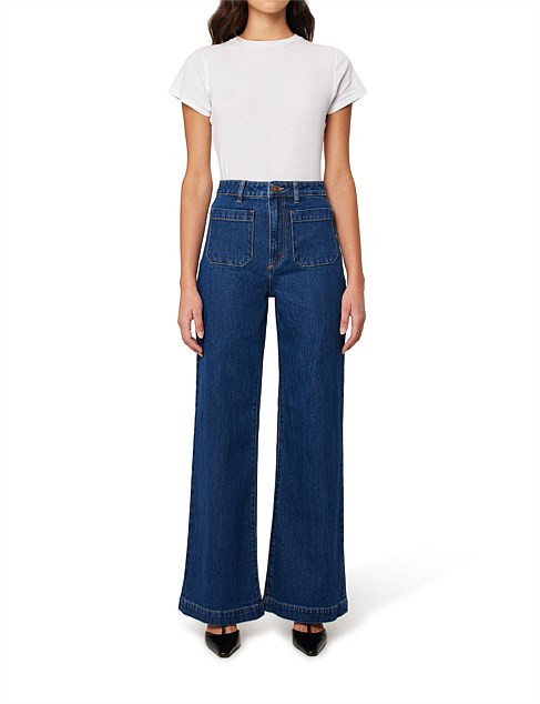 Rollas Sailor Long Eco Ruby Blue | David Jones | David Jones (Australia & New Zealand)