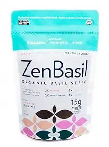 Zen Basil Seeds | Edible Basil Seeds USDA Organic, Kosher, Non-GMO, lectin Free, Gluten Free, Pla... | Amazon (US)