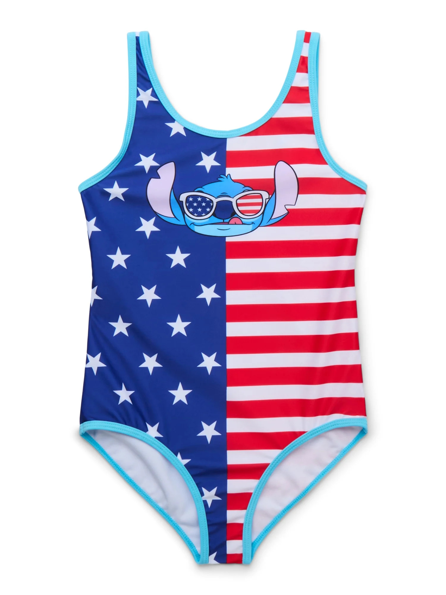 Stitch Girls Swimsuit, 1-Piece, Sizes 4-12 | Walmart (US)