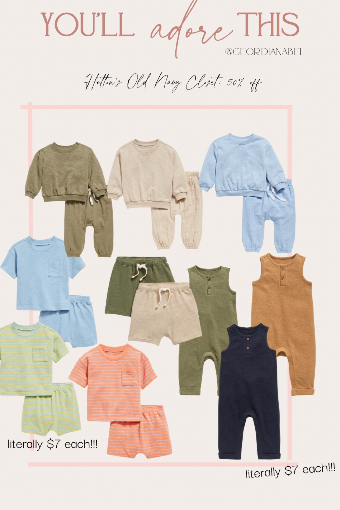 Old navy baby 
50% off everything!! 


#LTKbaby #LTKfindsunder50 #LTKsalealert