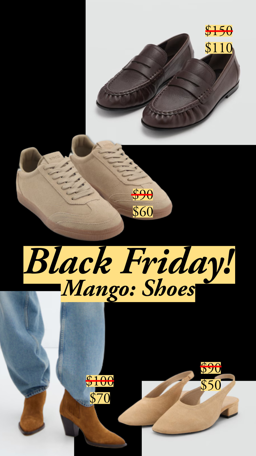 Black Friday | Mango | Shoes | Sneakers | Boots | Capsule wardrobe 

 #LTKCyberWeek #LTKSaleAlert #LTKFindsUnder100