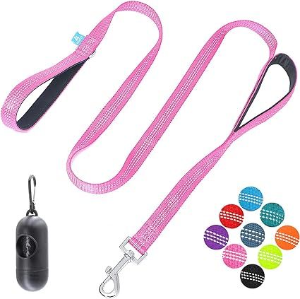 BAAPET Two Handle Dog Leash, Dual Soft Padded Handles with Traffic Control Handle Leash for Small... | Amazon (US)