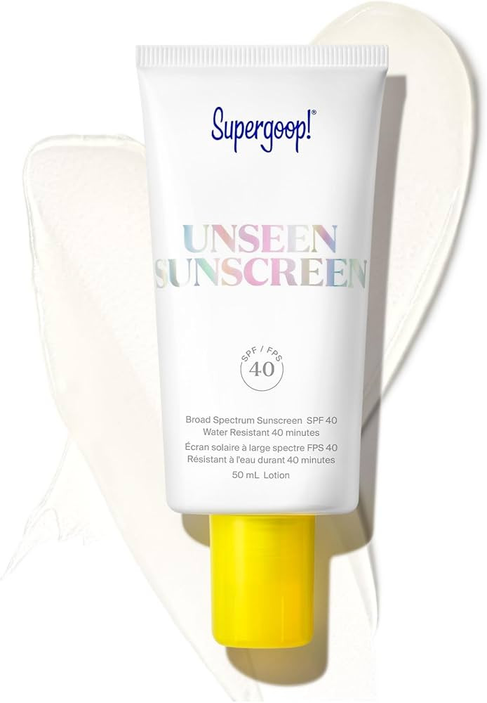 Supergoop! Unseen Clear Face Sunscreen - SPF 40 - Invisible + Broad Spectrum + Makeup-Gripping Pr... | Amazon (US)