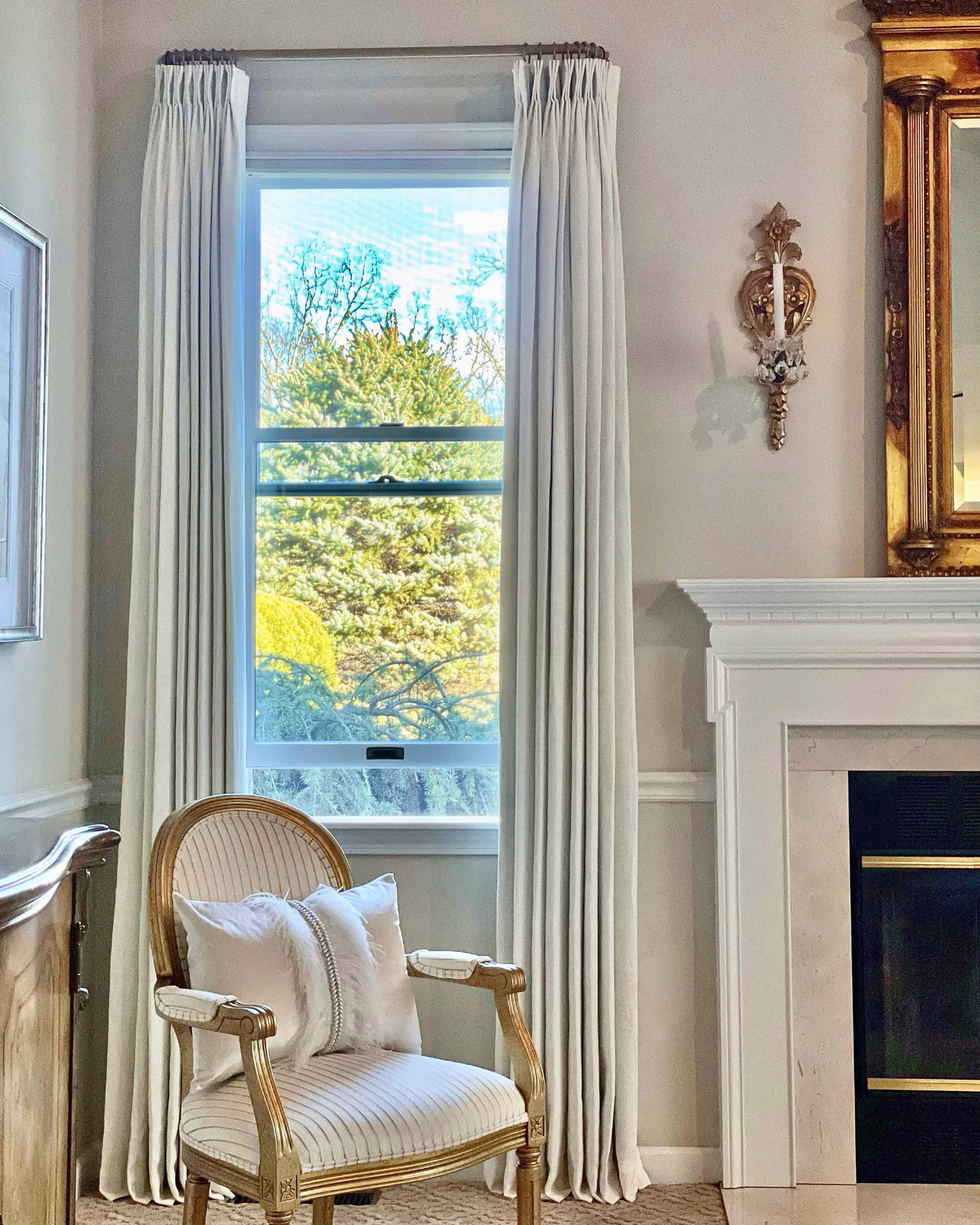 Lillie Linen Curtains in Ivory White
French pleated triple
Room darkening liner 180 gsm
52”W x 100”L

#LTKsalealert #LTKstyletip #LTKhome