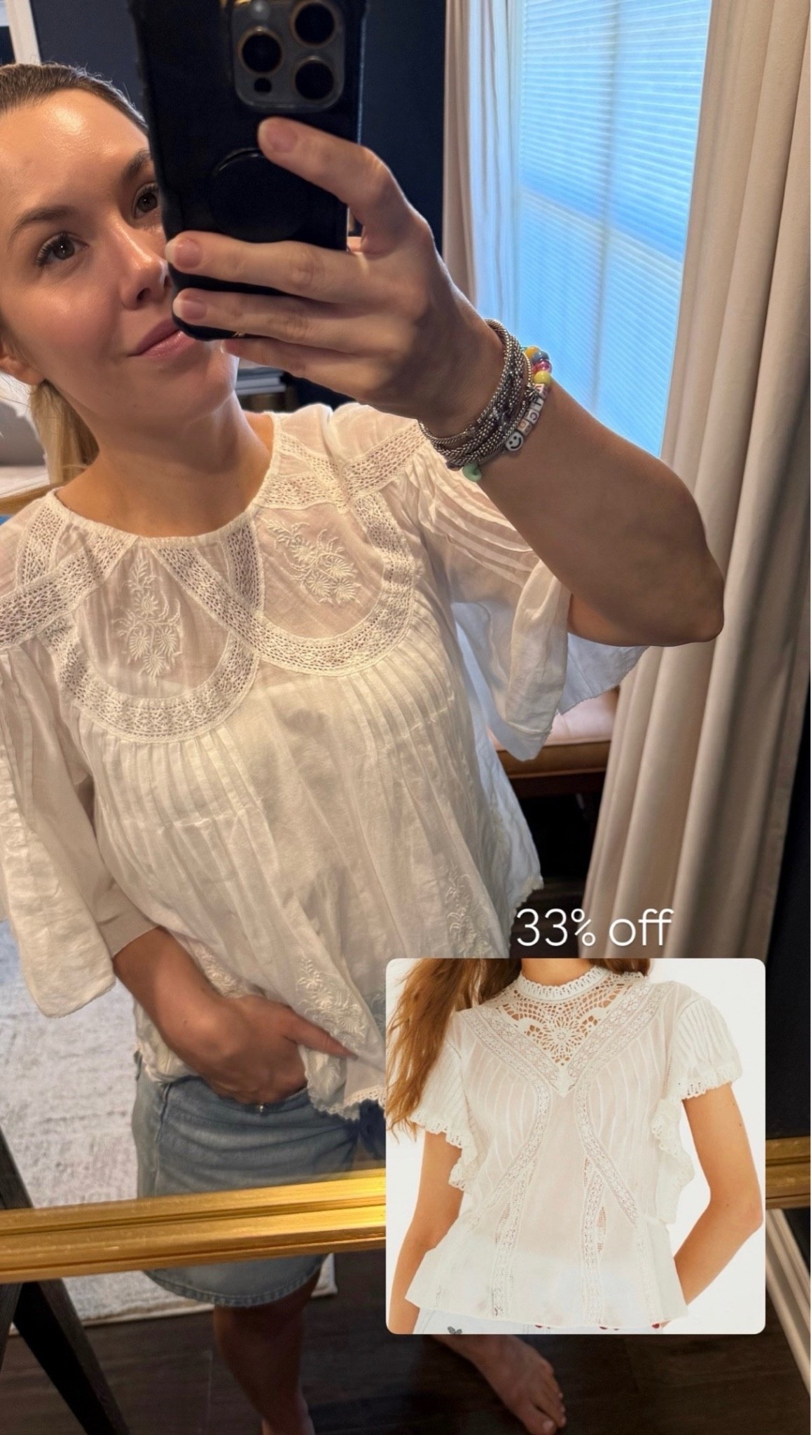 This lace top is one of my favorites- it’s from last year but linked this years version. On sale too!