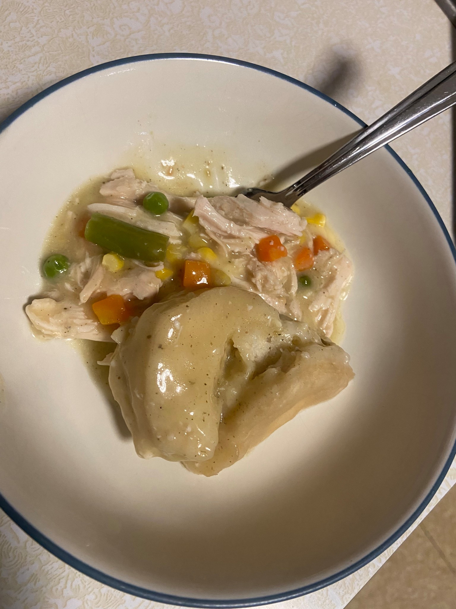 The easiest recipe: slow cooker chicken and dumplings, I added frozen veggies.  The recipe is from: 

https://www.allrecipes.com/recipe/8941/slow-cooker-chicken-and-dumplings/

#slowcooker #recipeideas #familydinner

#LTKdayinmylife #LTKfoodie #LTKmomlife