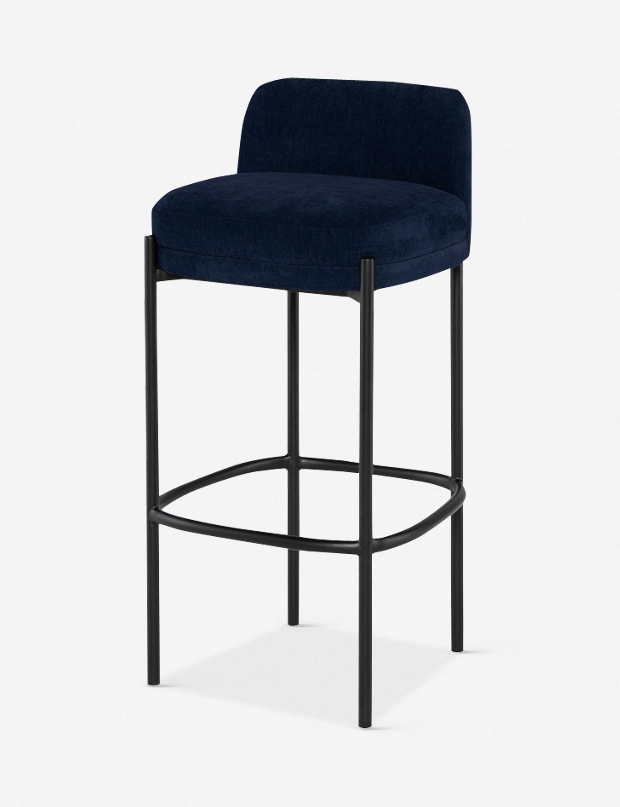 Milla Counter Chair, Blue | Lulu and Georgia 