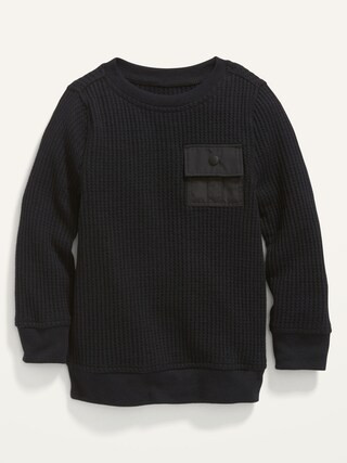 Long-Sleeve Thermal Utility Pocket T-Shirt for Toddler Boys | Old Navy (US)