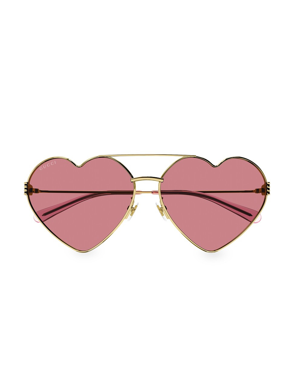 Women's Not A Fork 62MM Heart Sunglasses - Pink | Saks Fifth Avenue