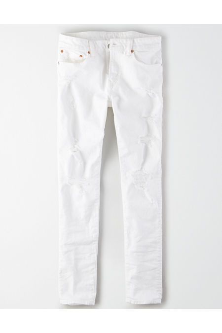 AE AirFlex+ Skinny Jean Men's White 33 X 30 | American Eagle Outfitters (US & CA)
