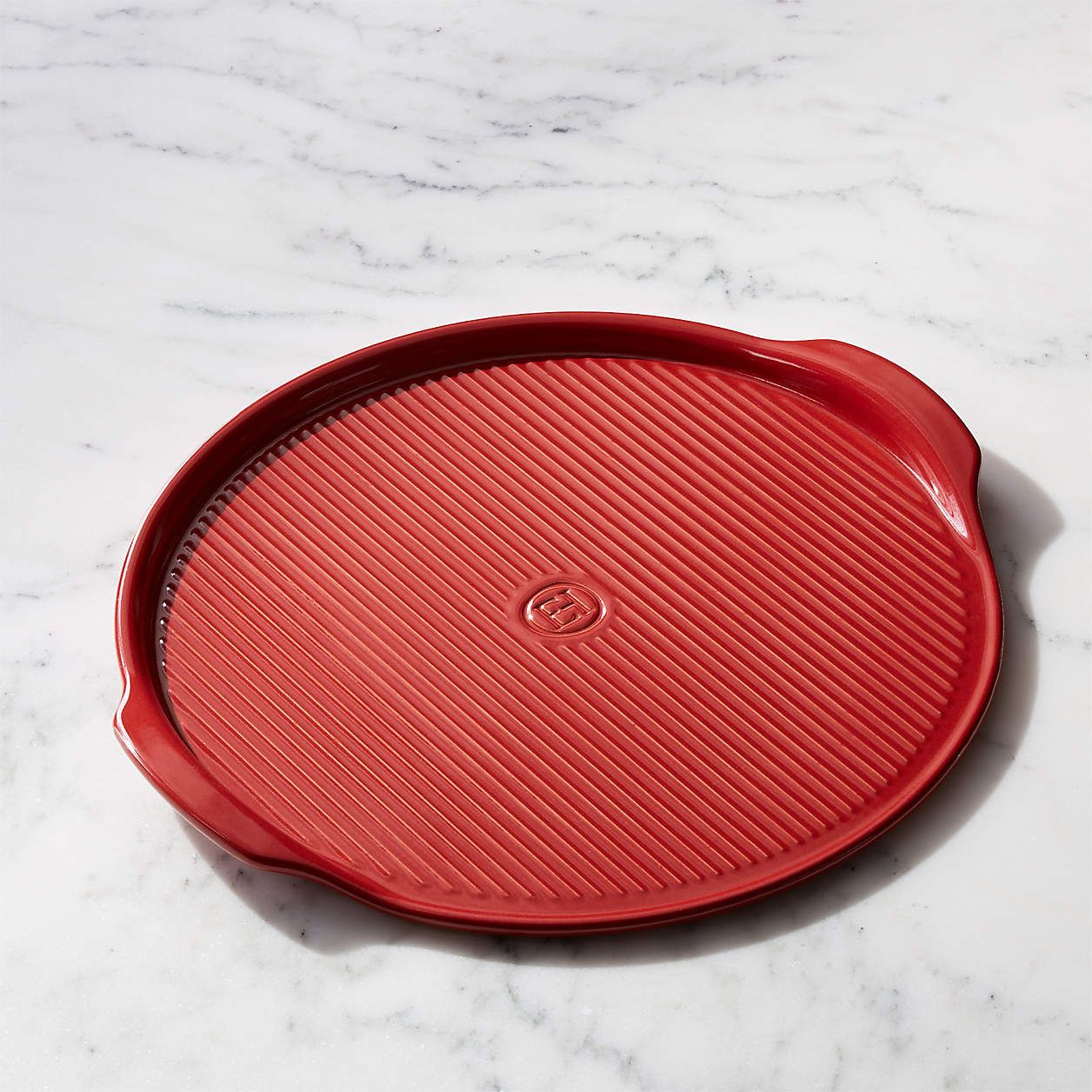 Emile Henry Ribbed Pizza Stone + Reviews | Crate and Barrel | Crate & Barrel