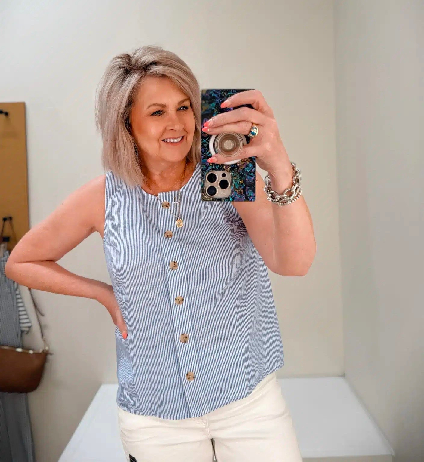 My striped shell is from J Crew Factory and they’re having a great sale today for Fourth of July!

#LTKootd #LTKOver40 #LTKSeasonal
