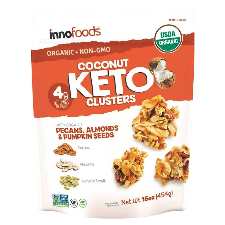 Innofoods Organic Coconut Keto Clusters, 16 oz | Walmart (US)