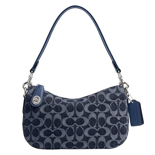 Coach Swinger Shoulder Bag in Signature Denim, LH/Deep Blue Multi | Amazon (US)