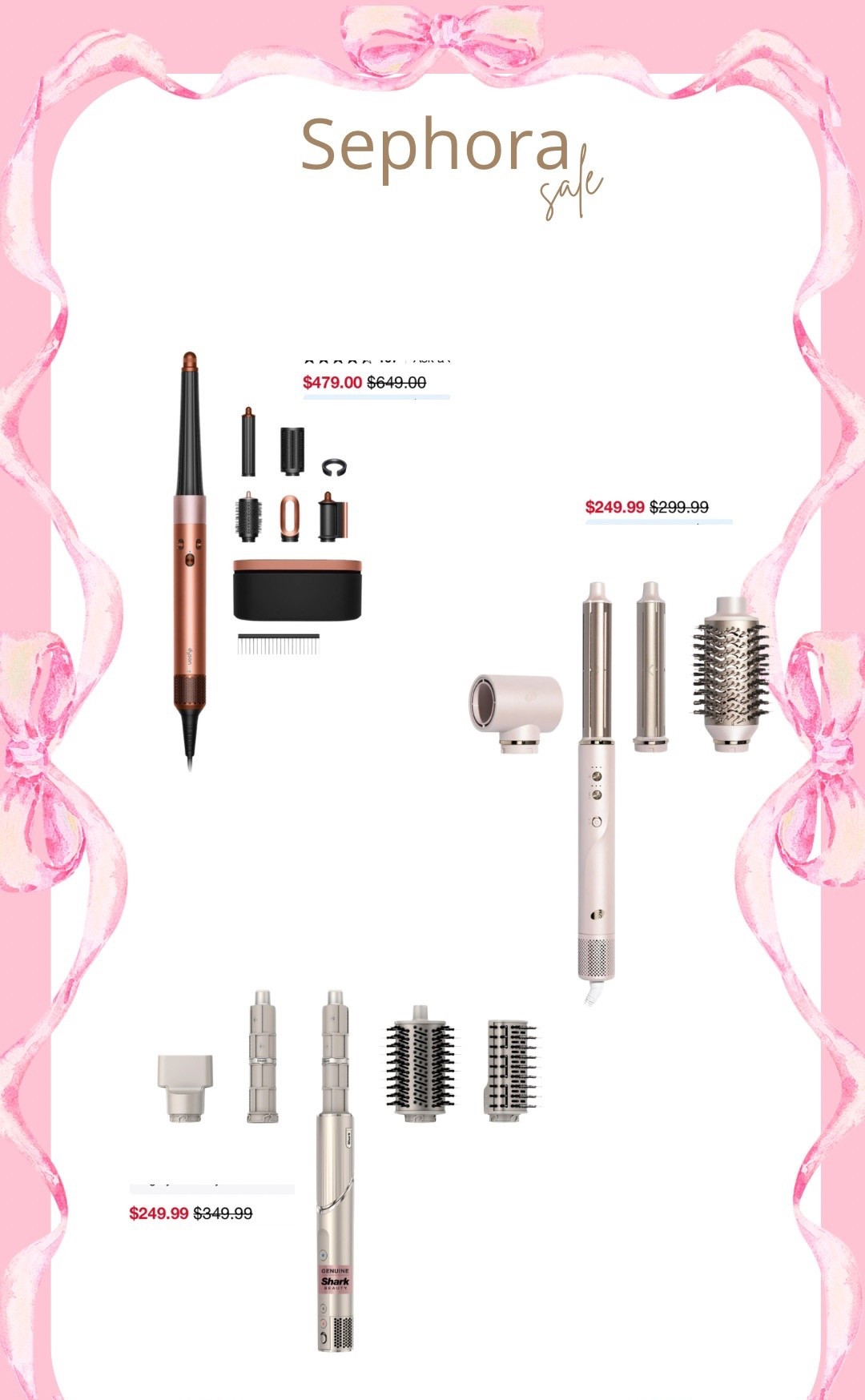 Sephora sale, dyson airwrap, t3, shark flex style, blowout, curler

#LTKSaleAlert