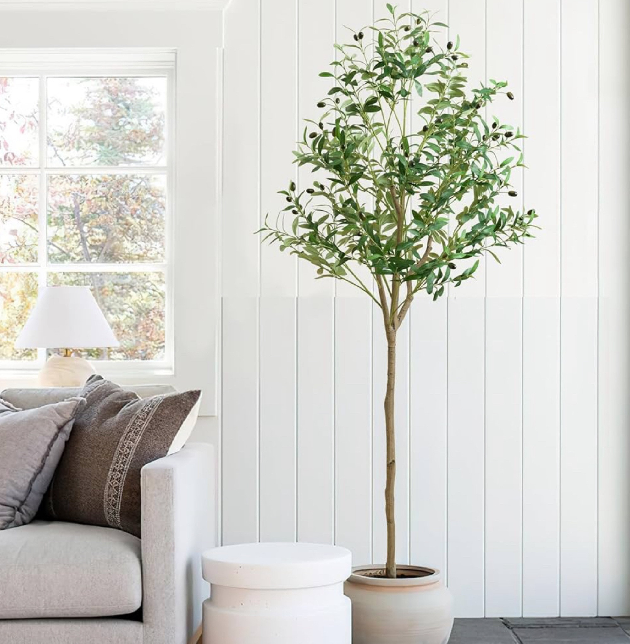 This 6 foot tree is only $35.99 with the code: 50WR52UU on Amazon. 
Faux olive tree. Amazon deal. 

#LTKSaleAlert #LTKFindsUnder50 #LTKHome