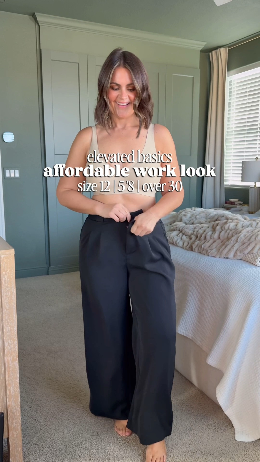 Pants, XL (if between size up)
Tank, large

Size 12, midsize fashion, work outfit, affordable style, Amazon fashion, trousers, what to wear to the office

#LTKWorkwear #LTKMidsize #LTKgrwm