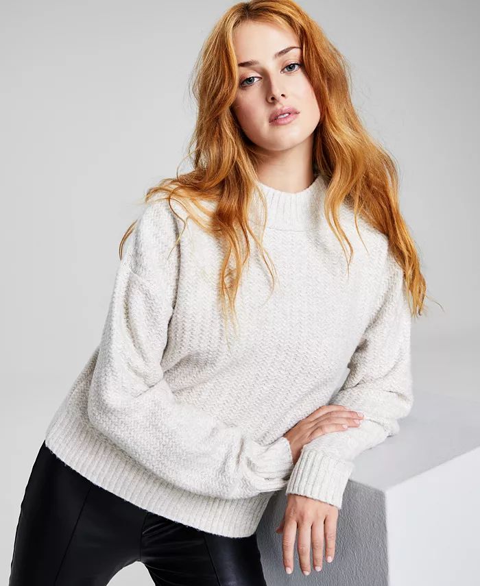 Women's Mock-Neck Sweater | Macy's