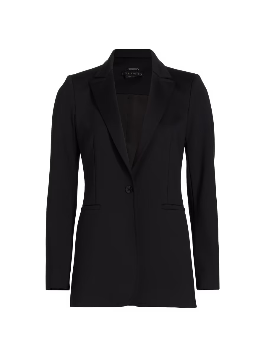 Alice + Olivia Breann Long Fitted Blazer | Saks Fifth Avenue