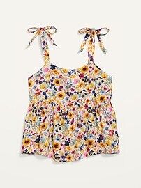 Tie-Shoulder Floral-Print Cami Swing Blouse for Women | Old Navy (US)