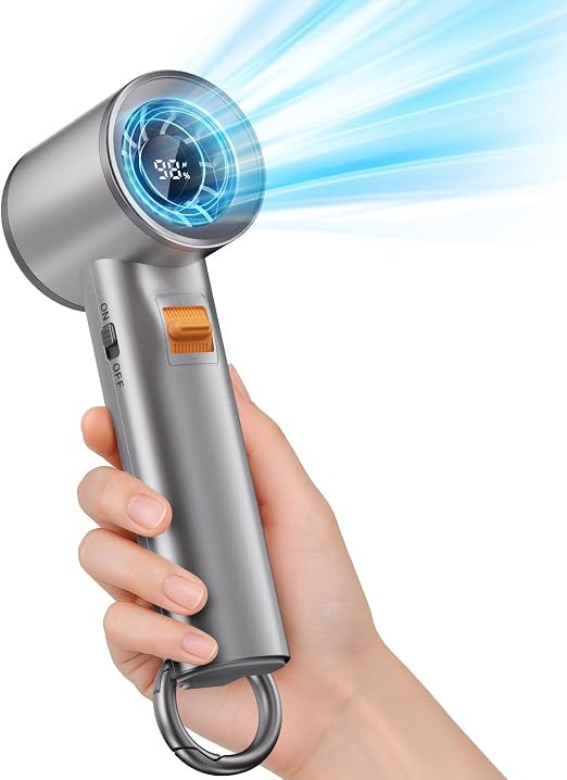 Portable Handheld Turbo Fan for Outdoor - 5000mah Mini Handheld Personal Pocket Fan for Powerful ... | Amazon (US)