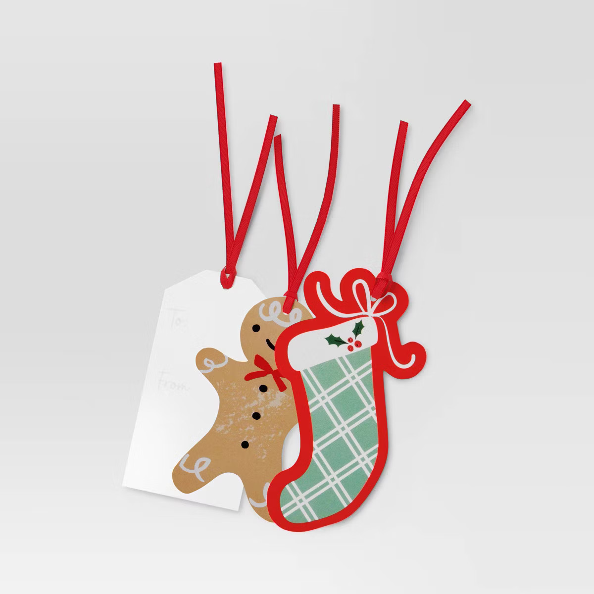 50ct Christmas Tie-On Gift Tags Traditional Prints - Wondershop™ | Target