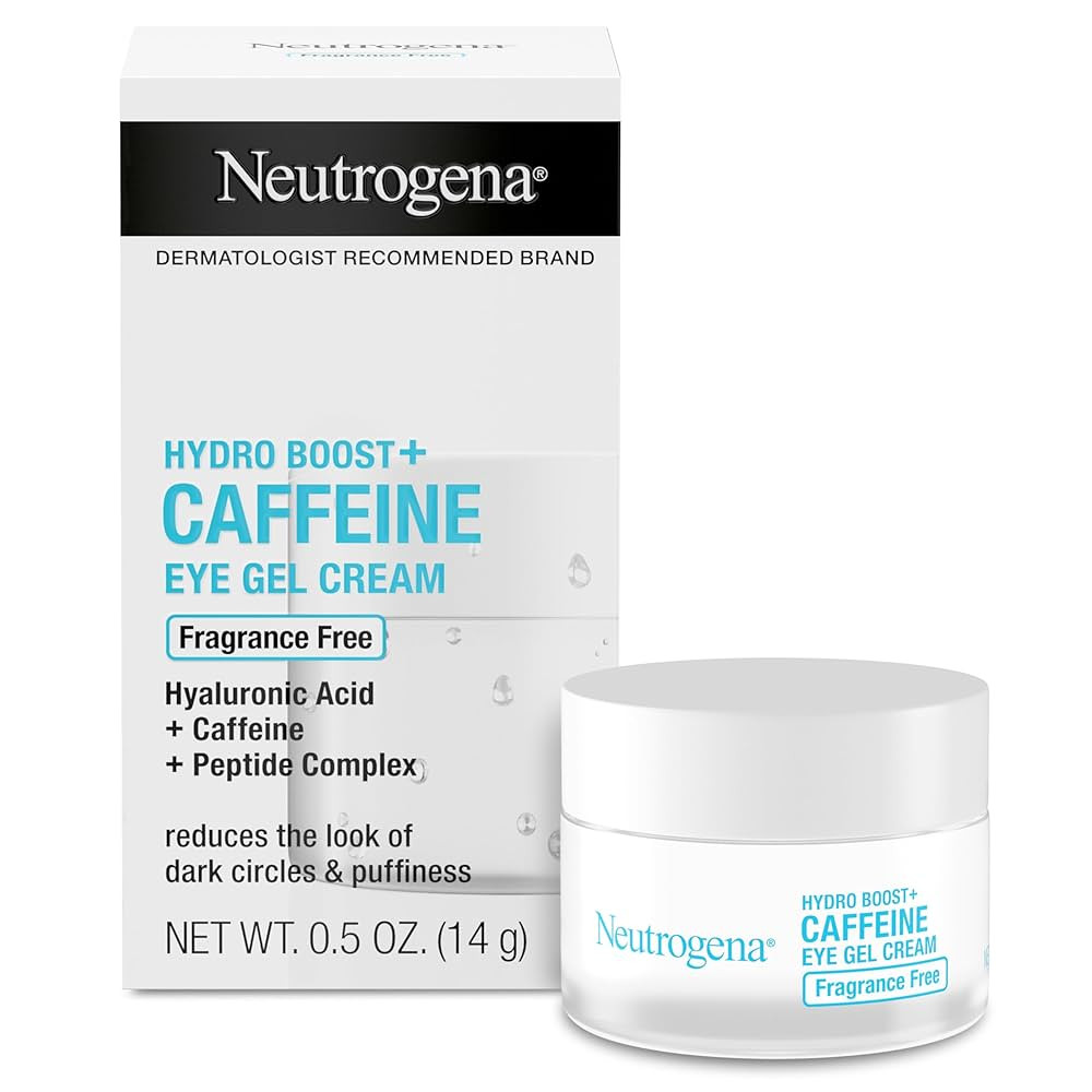 Neutrogena Hydro Boost + Eye Cream for Dark Circles & Puffiness, Under Eye Cream with Caffeine, H... | Amazon (US)