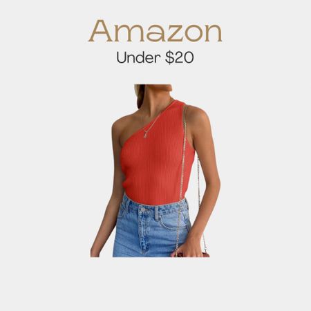 Amazon one shoulder top under $20

#LTKsalealert #LTKSeasonal #LTKfindsunder50
