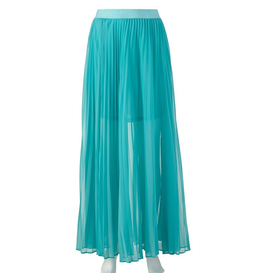 LC Lauren Conrad Chiffon Pleated Maxi Skirt - Women's | Kohl's